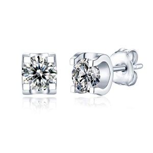 Sterling Silver .925 Moissanite Stud Earrings